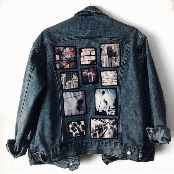 Forever 21 Jackets & Blazers - Oversized Patched Denim Jacket S